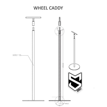 Wheel Caddy (Carries 4 wheels)