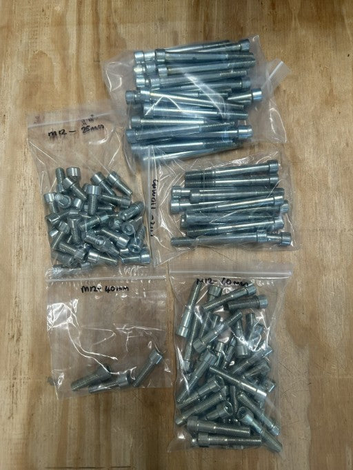 M12 Allen Bolts - BULK QTY 111
